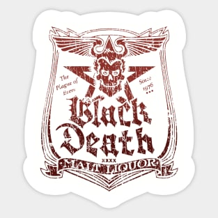 Black Death Malt Liquor 70s - RETRO STYLE Sticker